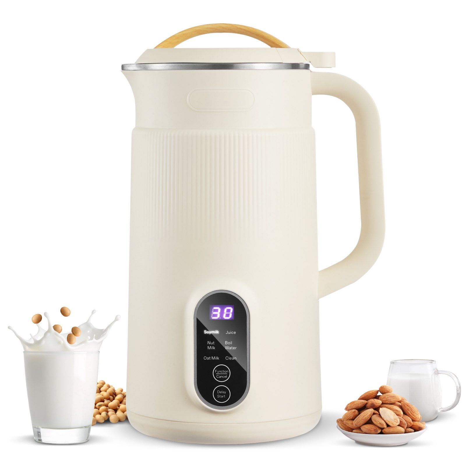 Soy Milk Maker - เครื่องทำนมธัญพืช 6-in-1 ขนาด 20 ออนซ์ พร้อมใบมีด