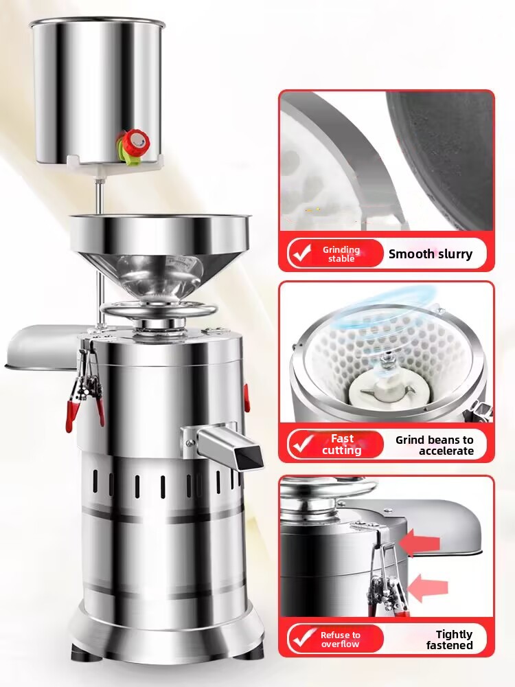 Soy Milk Maker - เครื่องทํานมถั่วเหลืองอัตโนมัติเชิงพาณิชย์ 220V ความจุขนาดใหญ่สแตนเลสปลอดสาร BPA สําหรับร้านอาหารเช้า/ใช้ในบ้าน