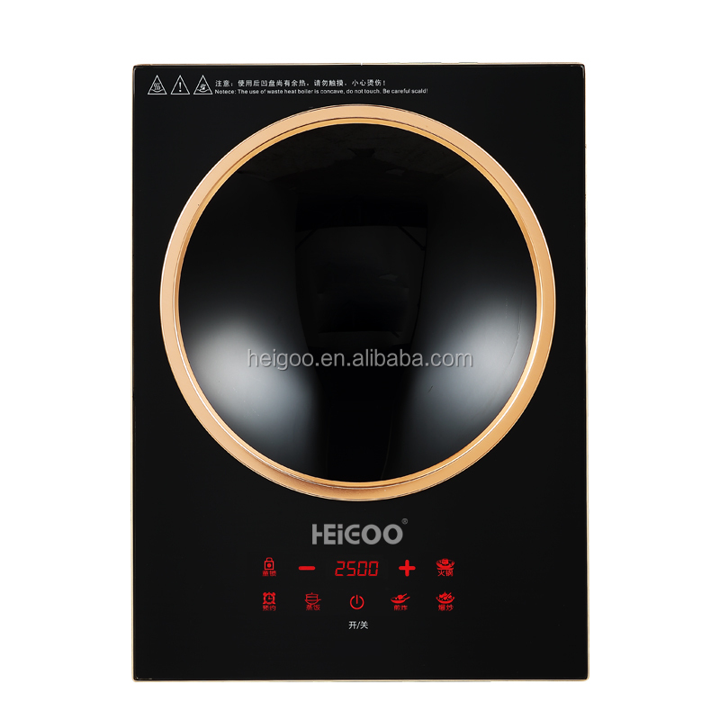 Induction Cooktop Portable - เตาแม่เหล็กไฟฟ้าแบบฝังและแบบพกพา หัวเตาเดี่ยว 2500 วัตต์ พร้อมแผ่นเซรามิกแก้ว