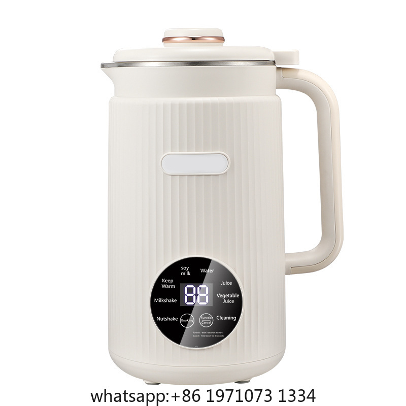 Soy Milk Maker - เครื่องทำนมถั่วเหลืองขนาด 1.2 ลิตร แบบอัตโนมัติเต็มรูปแบบ สำหรับใช้ในครัวเรือน ทำงานเงียบ