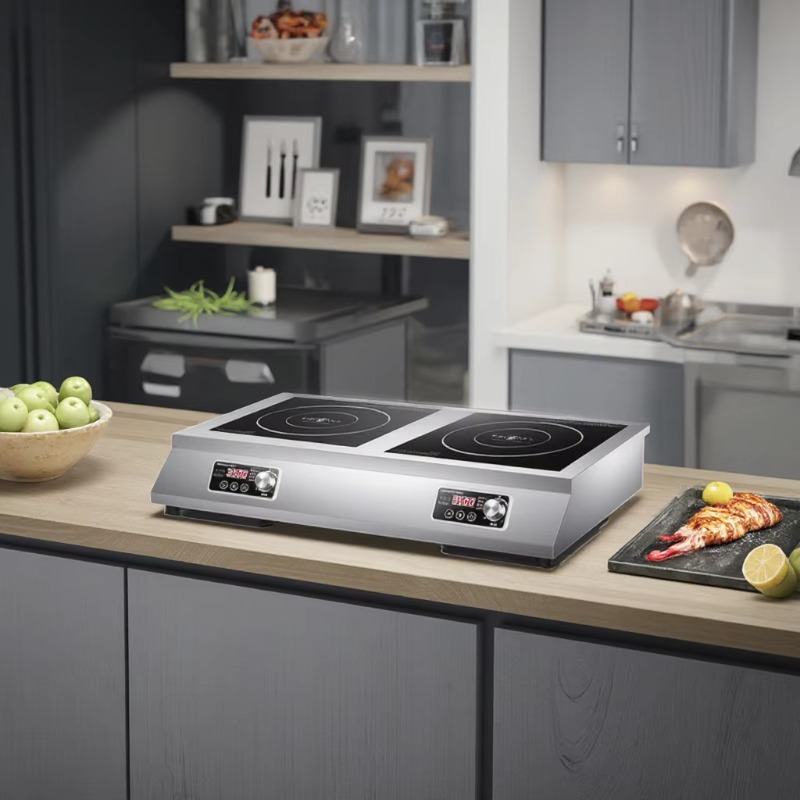 Induction Cooktop Portable - เตาไฟฟ้าแบบพกพา สเตนเลสสตีล เตาอุตสาหกรรม เตาตั้งโต๊ะ เครื่องครัว