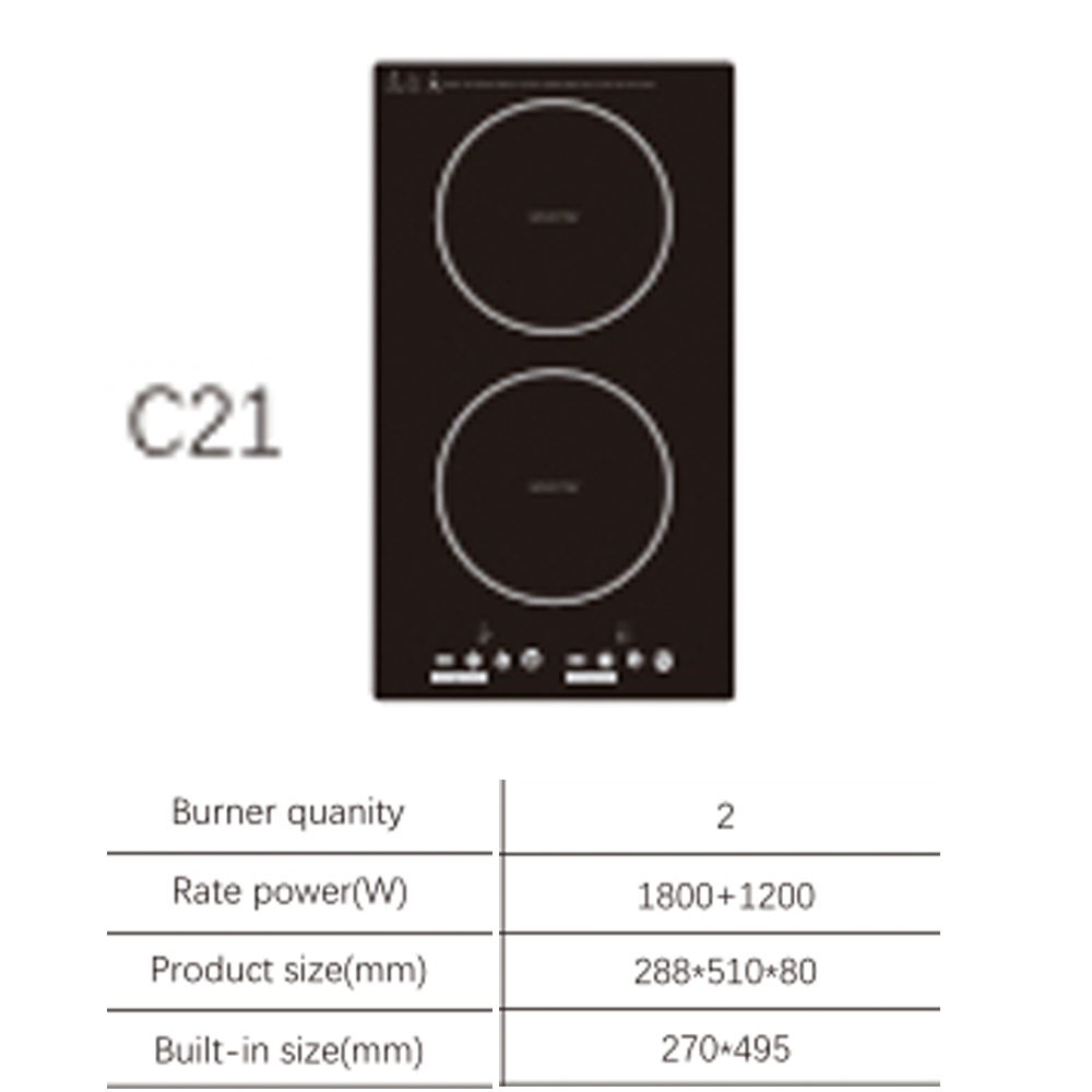 Induction Cooktop Portable - เตาไฟฟ้าแบบคู่ เตาเซรามิก เตาแม่เหล็กไฟฟ้า เครื่องใช้ไฟฟ้าในครัว หน้าเตาแบบตั้ง สำหรับใช้ในบ้าน