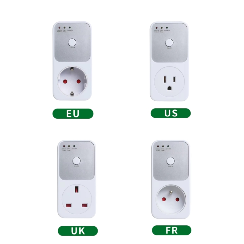 Kitchen Appliances Uk - ปลั๊กป้องกันไฟกระชากสำหรับบ้าน ครัว ตู้เย็น และคอมพิวเตอร์ ป้องกันไฟแรงสูง/ต่ำ ทนไฟ