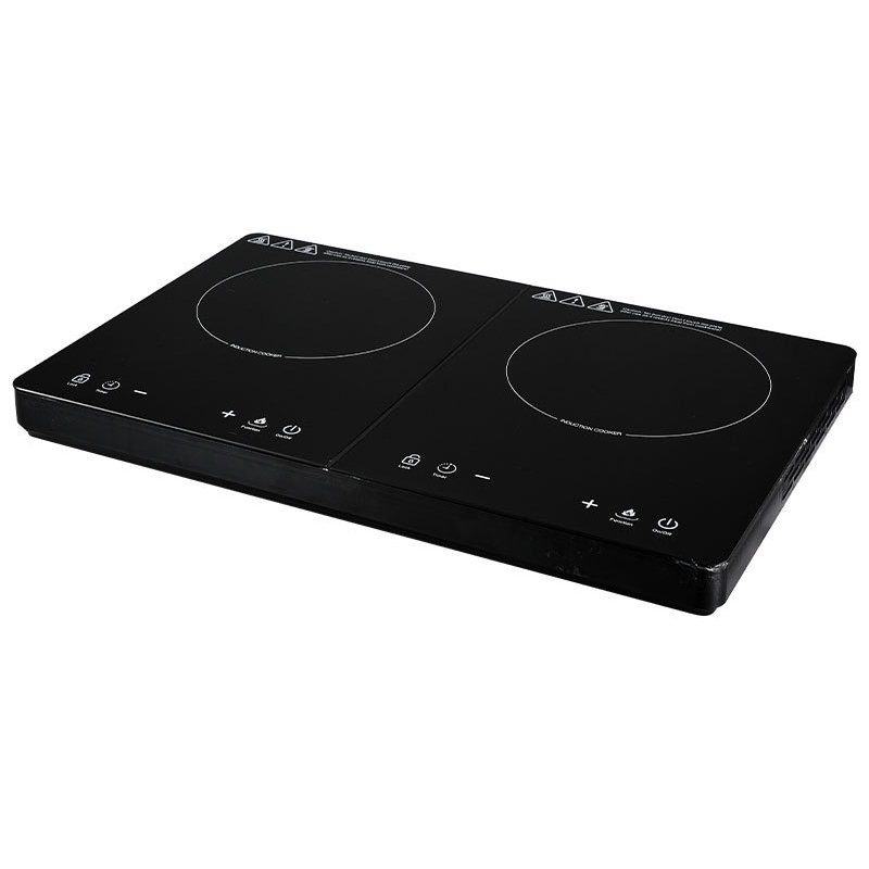 Induction Cooktop Portable - เตาแม่เหล็กไฟฟ้าแบบพกพา แผ่นเซรามิก ควบคุมแบบสัมผัส 3500 วัตต์ หัวเตาคู่