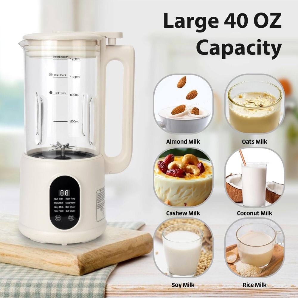 เครื่องทำนมพืชอัตโนมัติขนาด 40 - Soy Milk Maker บทวิจารณ์และราคา