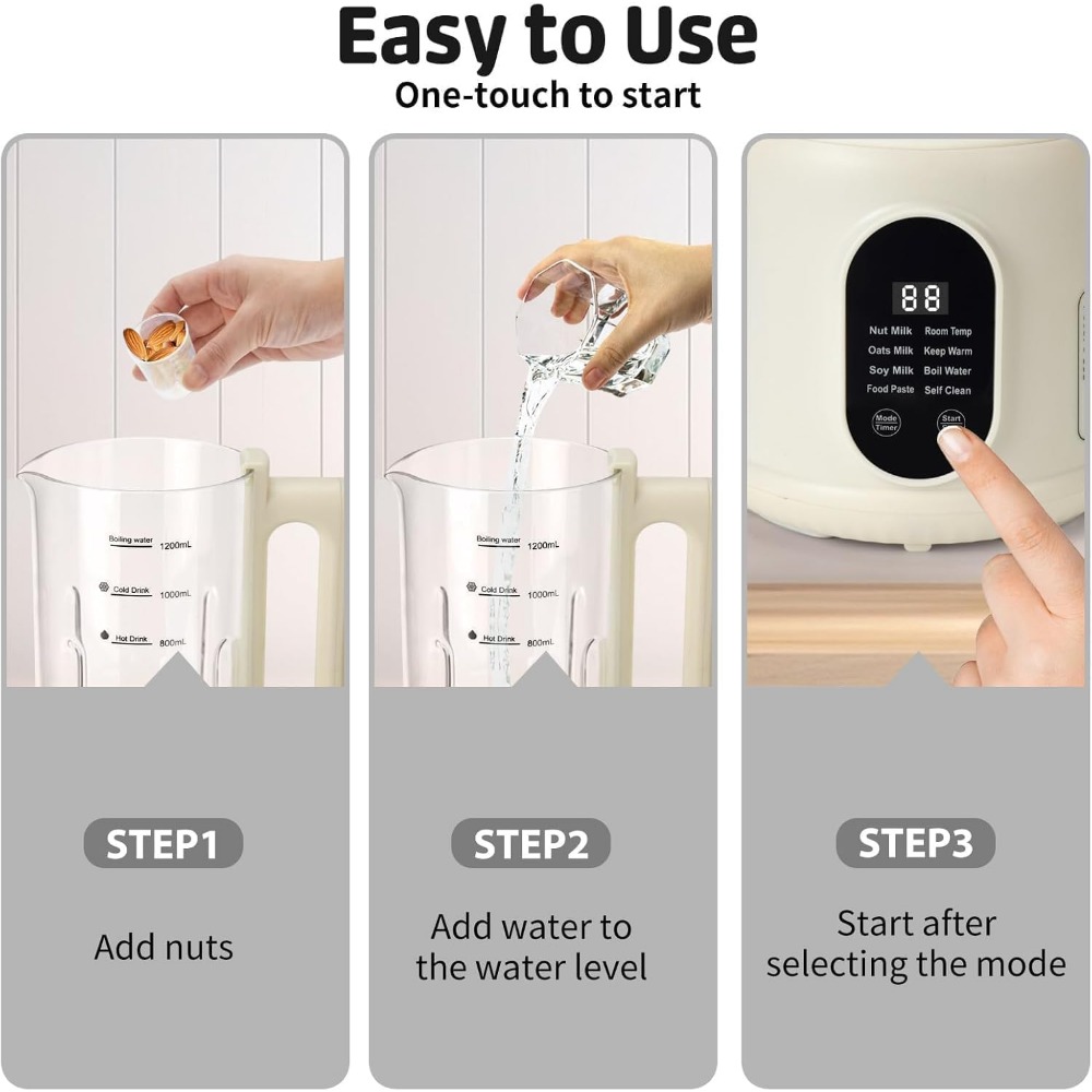 เครื่องทำนมพืชอัตโนมัติขนาด 40 - Soy Milk Maker บทวิจารณ์และราคา