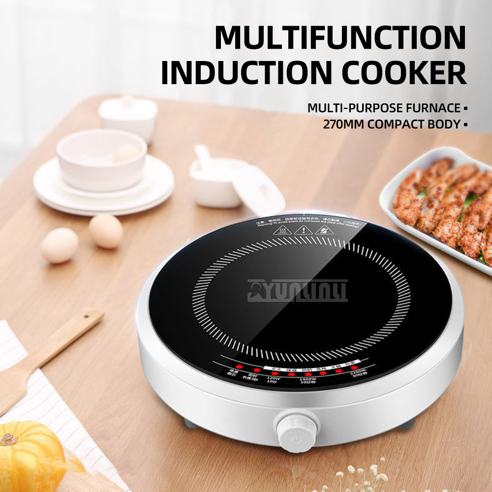 รอบสมาร์ทหม้อหุงข้าวในครัวเรือ - Induction Cooktop Portable บทวิจารณ์และราคา