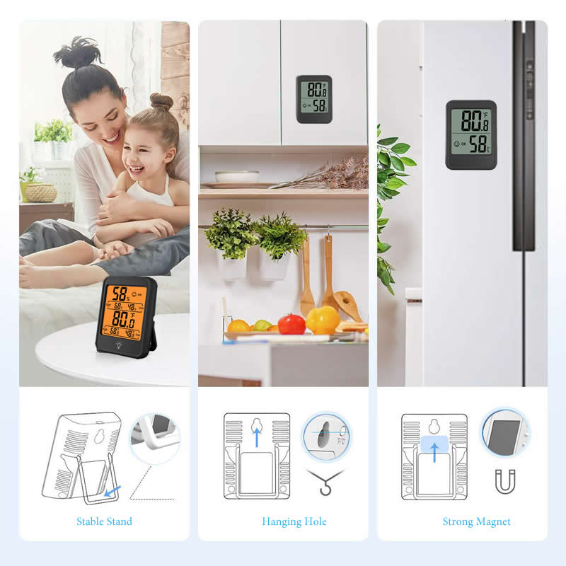 เครื่องวัดความชื้นสัมพัทธ์ดิจิ - Kitchen Appliances Video บทวิจารณ์และราคา