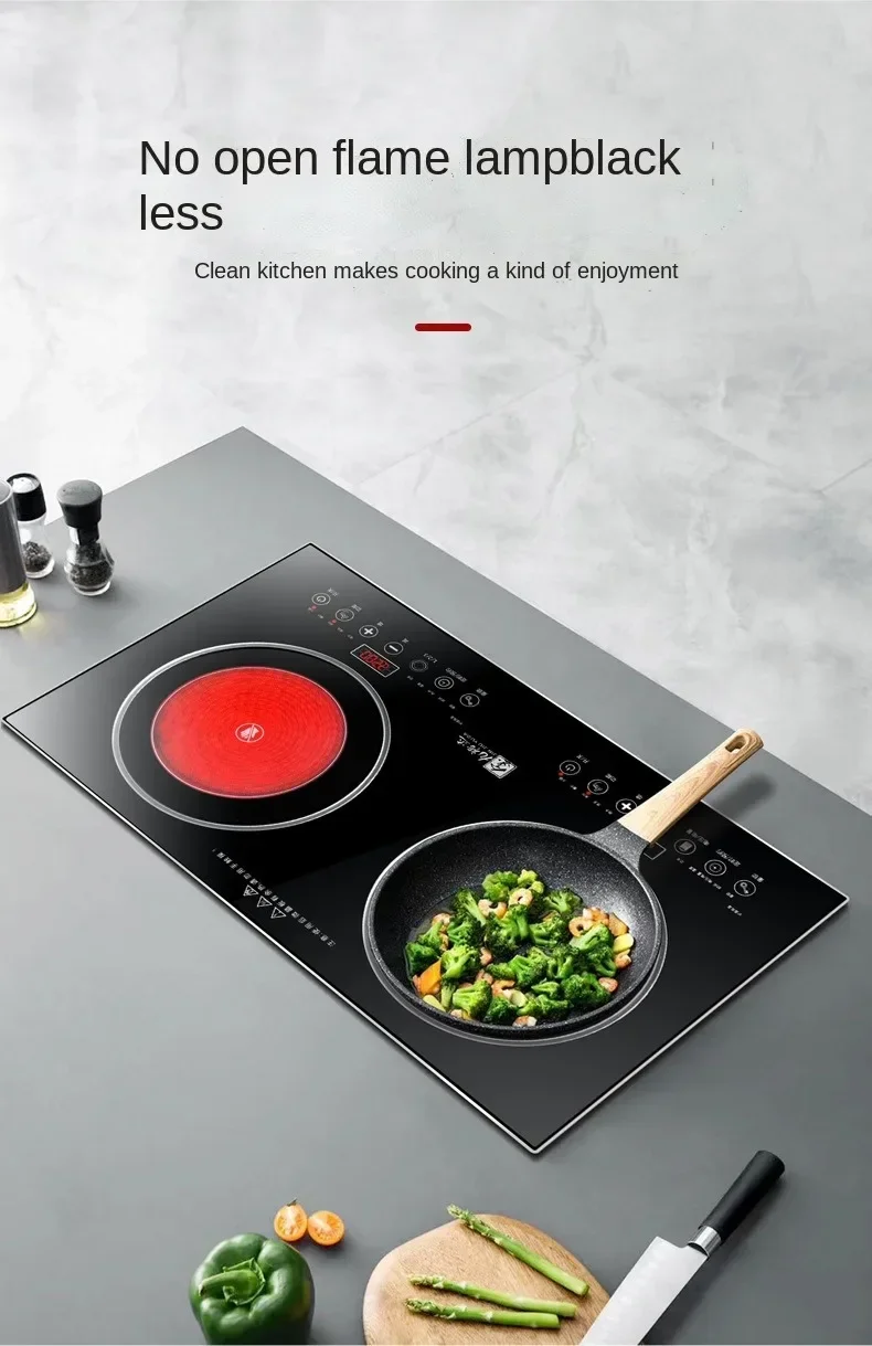 เตาไฟฟ้าพกพาแบบคู่ 2000W+2000W - Induction Cooktop Portable บทวิจารณ์และราคา