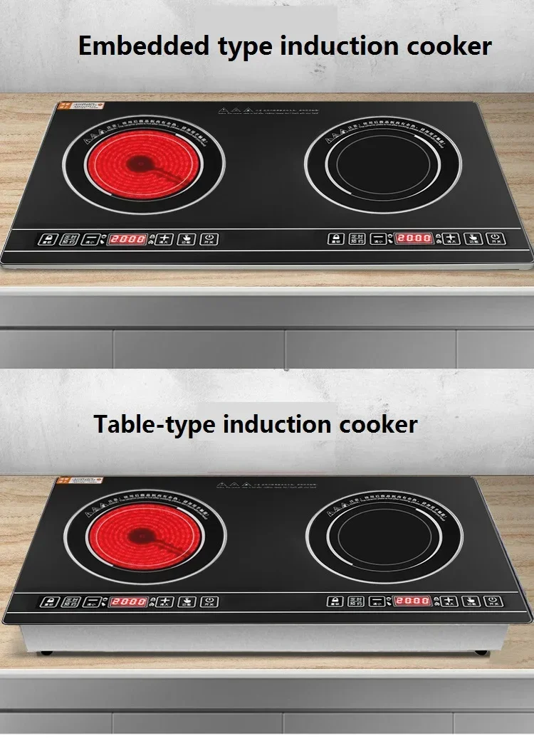 เตาไฟฟ้าพกพาแบบคู่ 2000W+2000W - Induction Cooktop Portable บทวิจารณ์และราคา