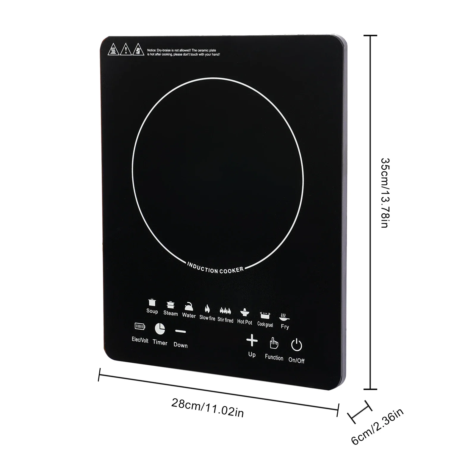 เตาแม่เหล็กไฟฟ้าแบบพกพาอัจฉริย - Induction Cooktop Portable บทวิจารณ์และราคา