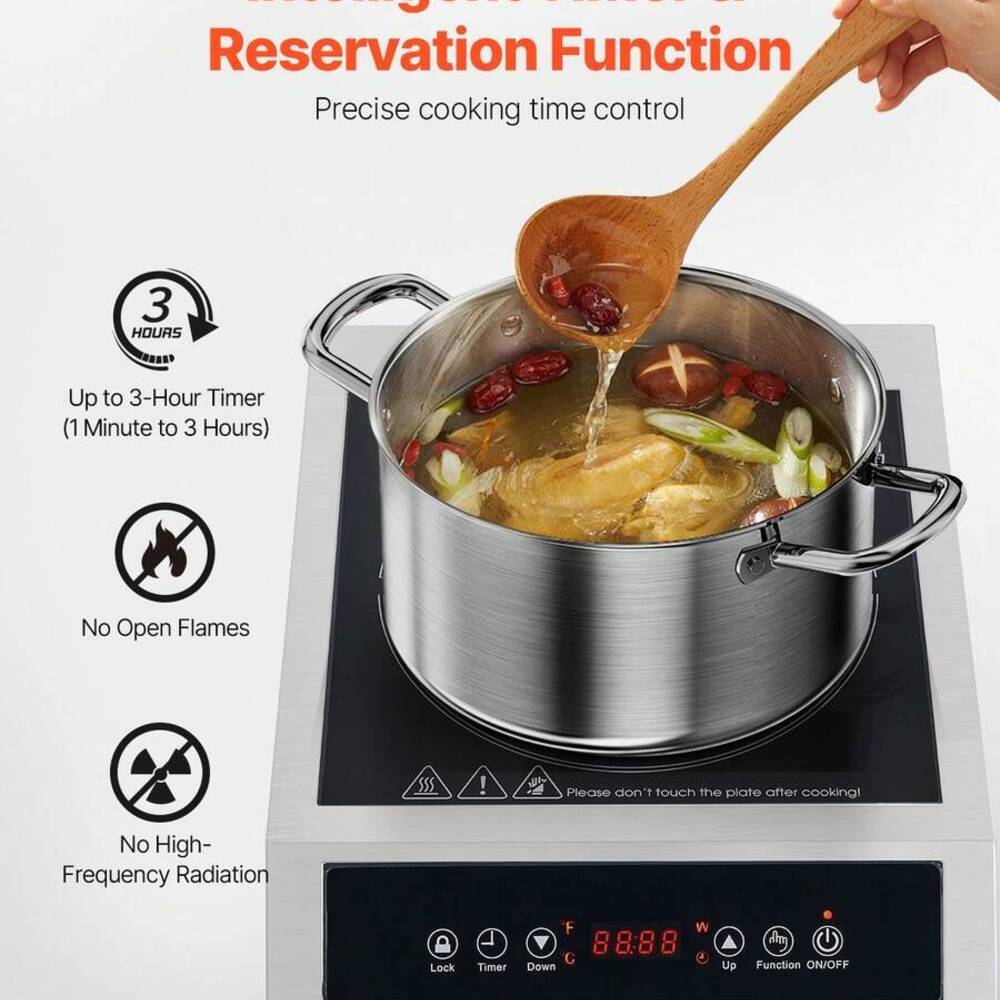 เตาไฟฟ้าแบบพกพา, กำลังไฟ 1800  - Induction Cooktop Portable บทวิจารณ์และราคา