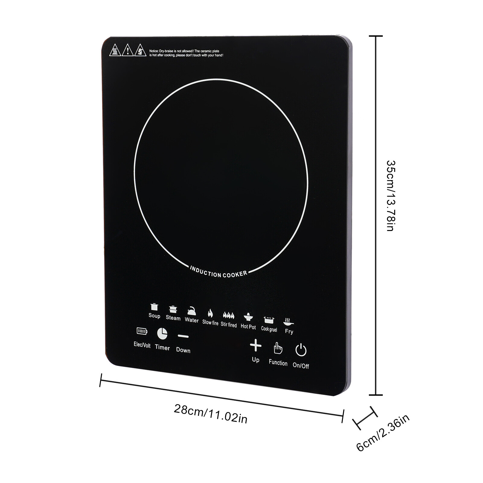 เตาแม่เหล็กไฟฟ้า 110V 750W 8 ร - Induction Cooktop Portable บทวิจารณ์และราคา
