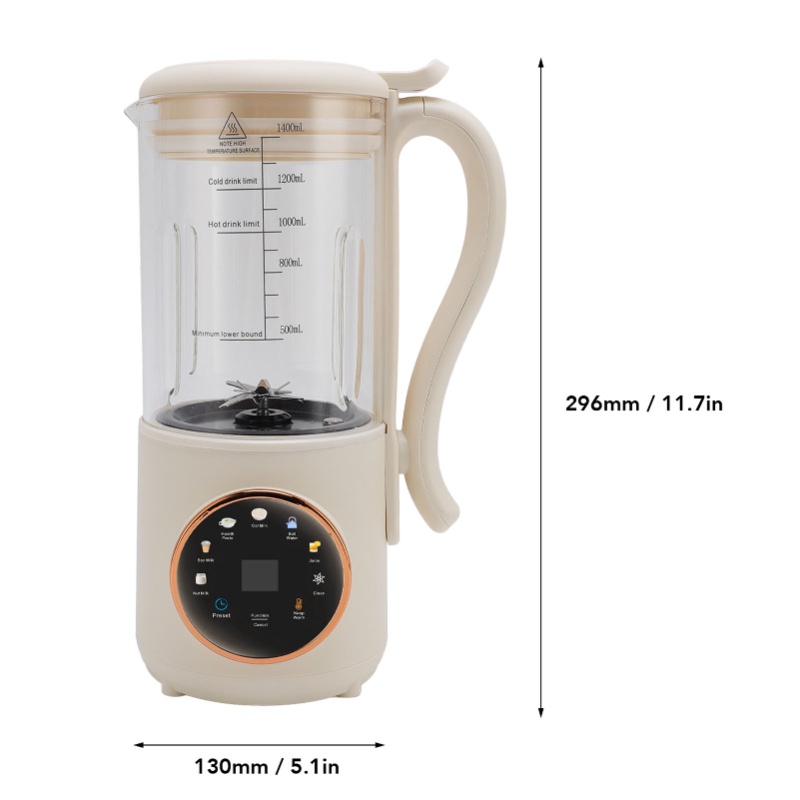 เครื่องทำนมถั่วอัตโนมัติพร้อมร - Soy Milk Maker บทวิจารณ์และราคา