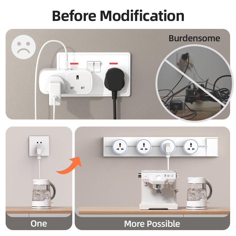 รางปลั๊กไฟแบบเคลื่อนย้ายได้ สี - Kitchen Appliances Uk บทวิจารณ์และราคา