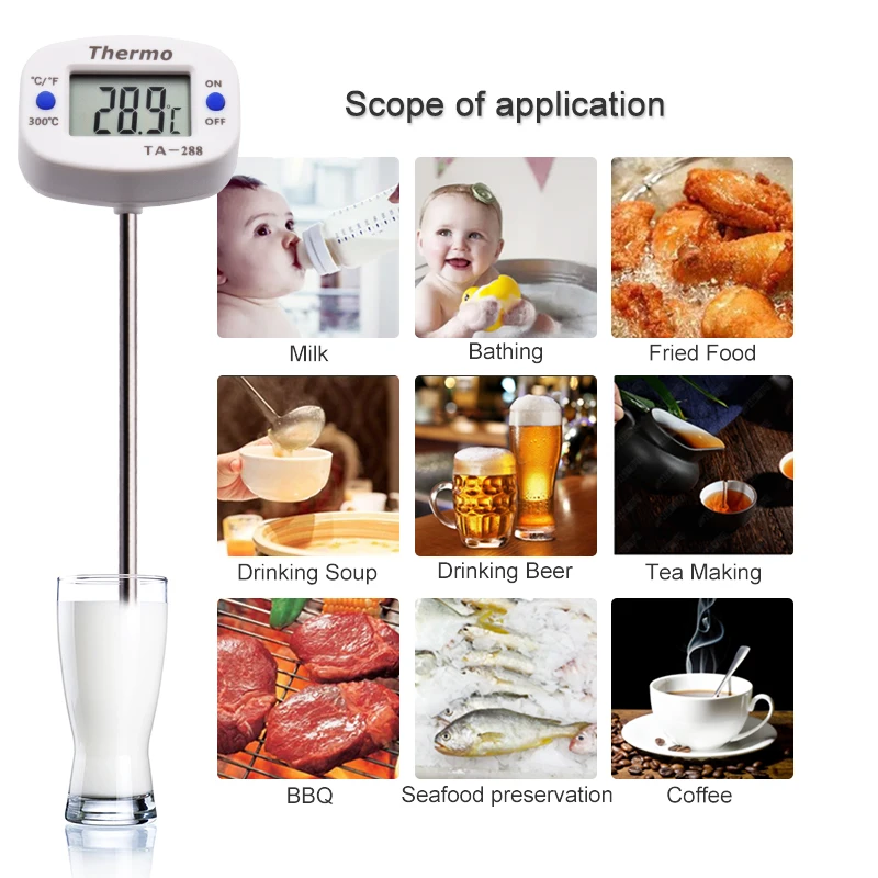 TA288 LCD เครื่องวัดอุณหภูมิอา - Kitchen Appliances Video บทวิจารณ์และราคา